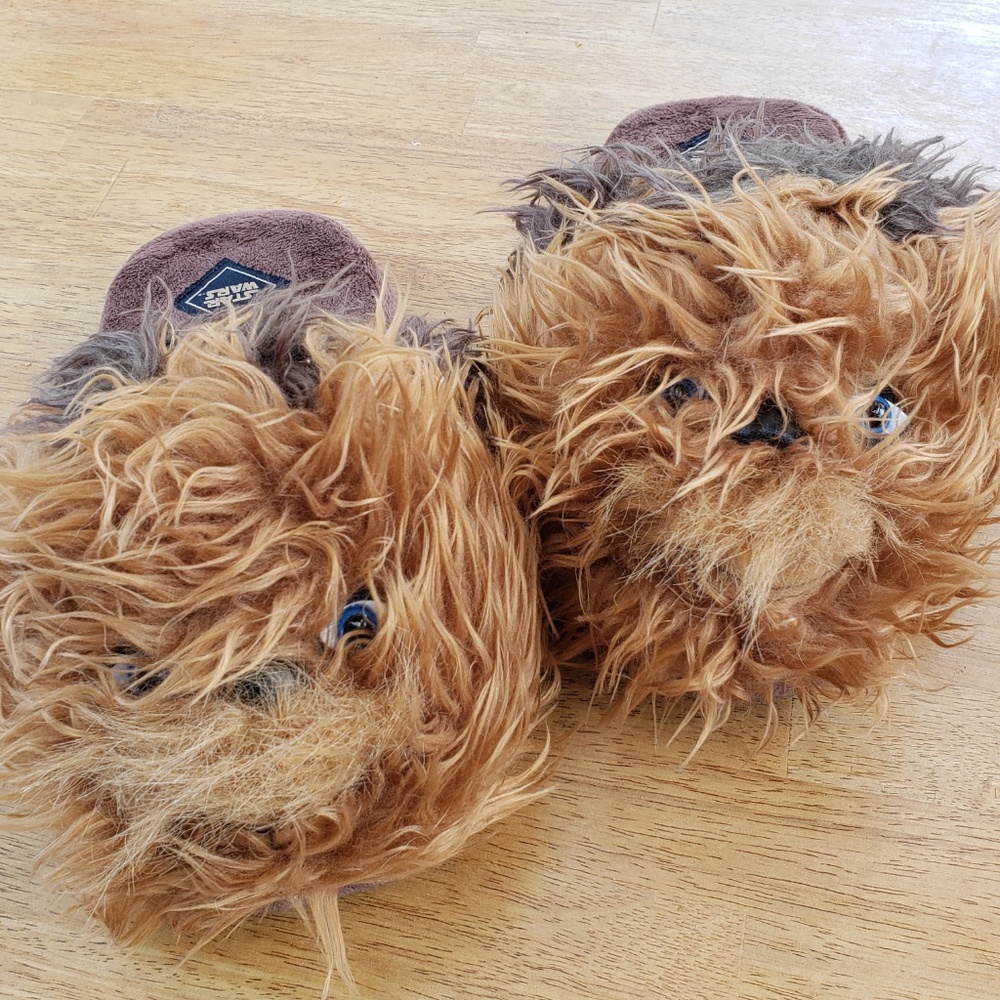 STAR WARS Chewbacca plush slippers L - Picture 3 of 6